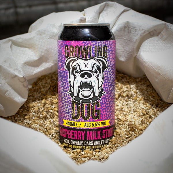 Growling Dog Raspberry Milk Stout - Nethergate Brewery