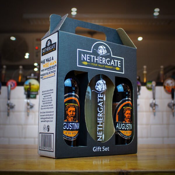 2 Beer Bottles + Glass Gift Set - Nethergate Brewery