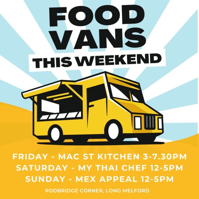 What A Line-Up! Join Us For Some Of The Best Food In Suffolk This Weekend 😁🍺🍴
@Macstkitchen @Mythaichefmelford @Mex_Appeal 

#Foodthisweekend #Grubsup #Nethergate #Suffolk
